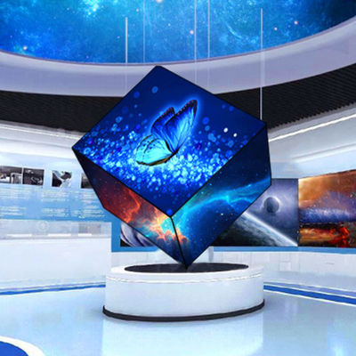 Display LED a forma speciale ad alta precisione / schermo LED a cubo per centri commerciali