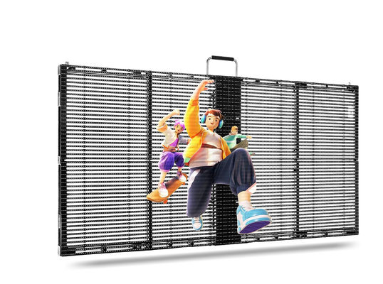 500mm*1000mm PH15-15 Outdoor Waterproof High Brightness LED Transparent Display screen Display trasparente a LED
