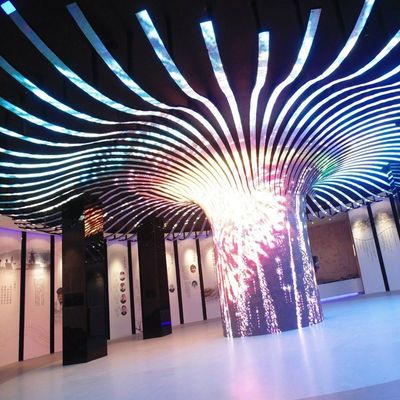 Pubblicità Splicing Flessibile LED Screen Wall Customized Curved LED Video Wall