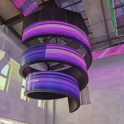 Display a pellicola trasparente a LED a colori pieni Grande angolo di visione grigio
