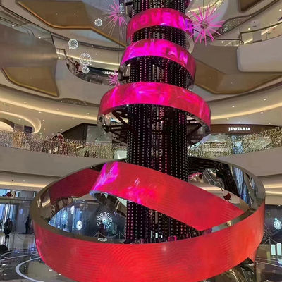 Display a pellicola trasparente a LED a colori pieni Grande angolo di visione grigio