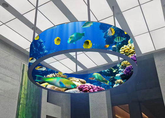 Lo schermo flessibile a LED può essere piegato a 140° per soddisfare varie forme come cilindro, arco interno, spirale, ecc.