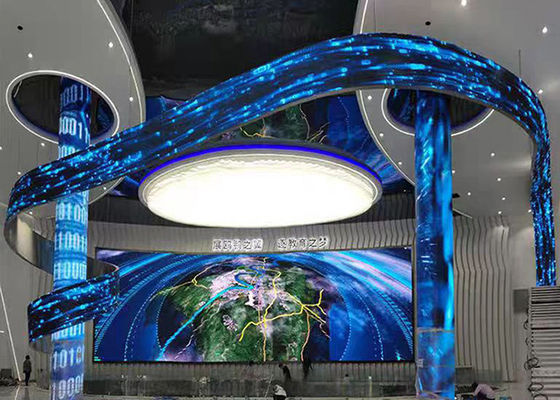 Alta risoluzione e luminosità schermo flessibile a LED serie SQ-R è perfetto per visualizzazione interna ed esterna