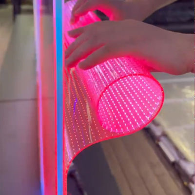 schermo a cristallo LED ad alta definizione, schermo LED olografico commerciale