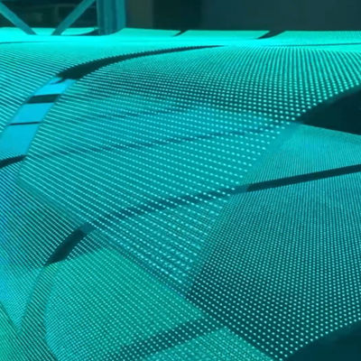 schermo a cristallo LED ad alta definizione personalizzato interno trasparente grande schermo