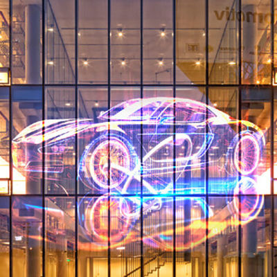 Display a LED trasparente ad alta luminosità IP65 Display esterno a LED a parete