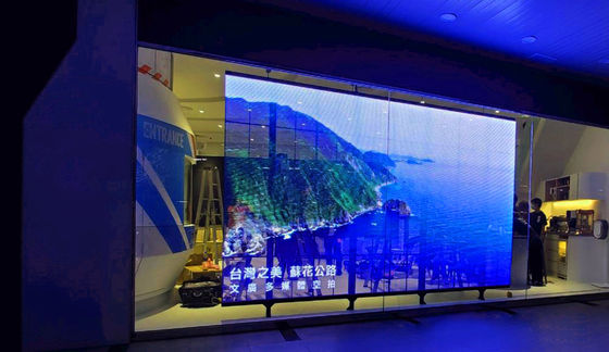 1000*1000 Display LED trasparente Alto luminosità dello schermo -P5-10 Sottile e luminoso