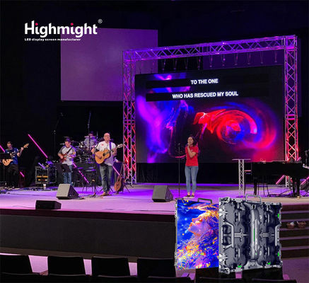 Indoor RH-B PH3.91 Full Color Rental LED display video wall.