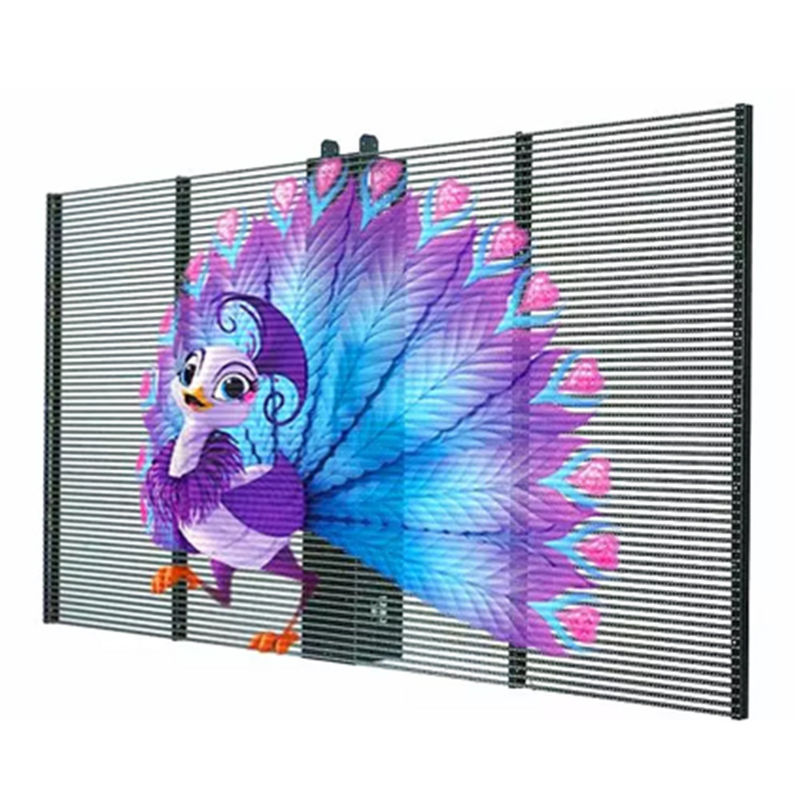 500*1000 TRA-M schermo LED trasparente all'interno facile installazione in un centro commerciale