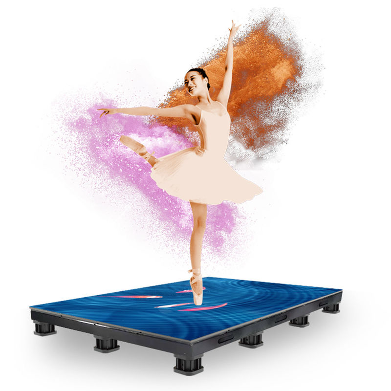 Piastrelle a LED a colori per pavimenti da ballo a prova di umidità, facile da installare DM-R PH2.6