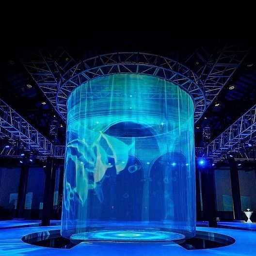Ultra-sottile trasparente schermo a cristallo a LED ad alta luminosità per centri commerciali