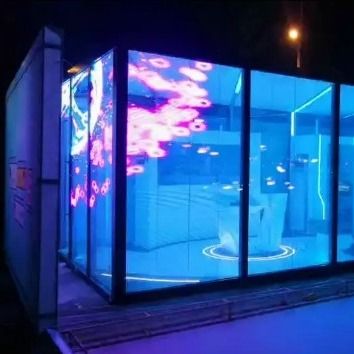 Display a cristallo a LED ad alta trasparenza colori vivaci e angolo di visione ampio