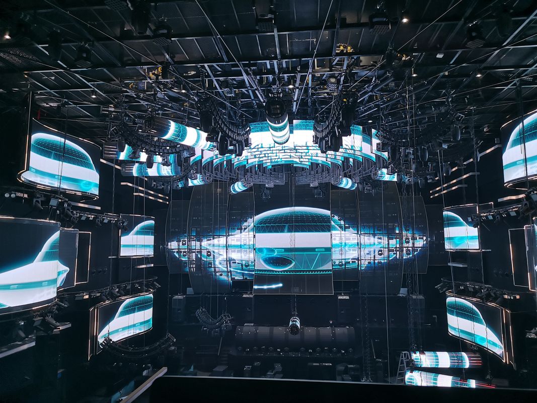 Display LED trasparente ad alta frequenza di aggiornamento per interni 1000*1000 TRA-B PH2-5